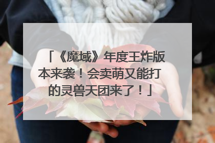 《魔域》年度王炸版本来袭！会卖萌又能打的灵兽天团来了！