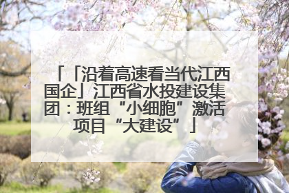 「沿着高速看当代江西国企」江西省水投建设集团：班组“小细胞”激活项目“大建设”