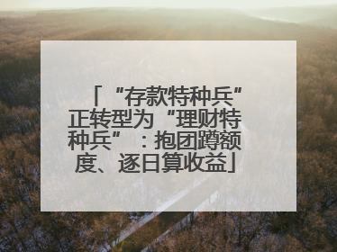 “存款特种兵”正转型为“理财特种兵”：抱团蹲额度、逐日算收益