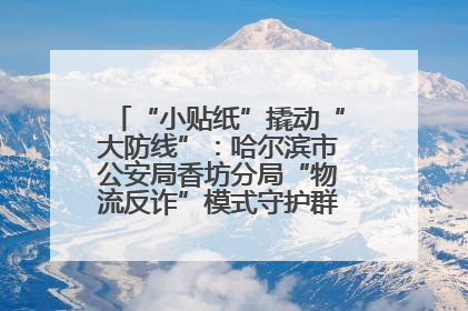 “小贴纸”撬动“大防线”：哈尔滨市公安局香坊分局“物流反诈”模式守护群众“钱袋子”