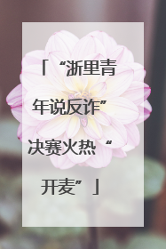 “浙里青年说反诈”决赛火热“开麦”