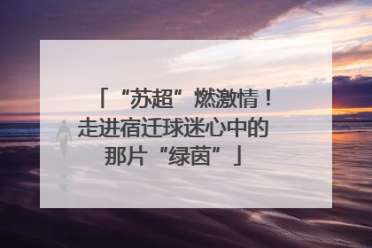 “苏超”燃激情！走进宿迁球迷心中的那片“绿茵”