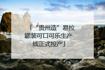 “贵州造”易拉罐装可口可乐生产线正式投产