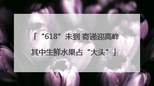 “618”未到 寄递迎高峰 其中生鲜水果占“大头”