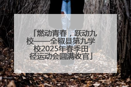 燃动青春，跃动九校——全椒县第九学校2025年春季田径运动会圆满收官