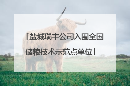 盐城瑞丰公司入围全国储粮技术示范点单位