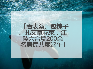 看表演、包粽子、扎艾草花束，江陵六合垸200余名居民共度端午