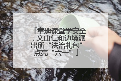 童趣课堂学安全，文山仁和边境派出所“法治礼包”点亮“六一”