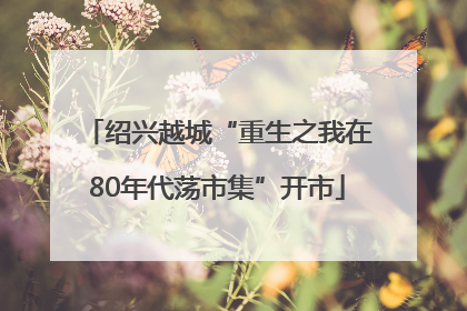 绍兴越城“重生之我在80年代荡市集”开市