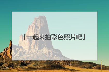 一起来拍彩色照片吧