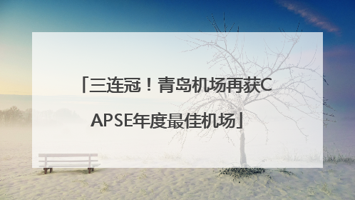 三连冠！青岛机场再获CAPSE年度最佳机场