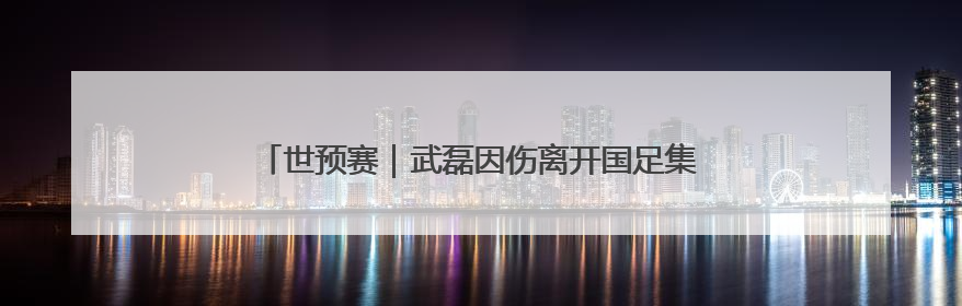 世预赛｜武磊因伤离开国足集训队，伊万不再补招顶替球员