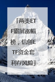两类ETF霸屏涨幅榜，信创ETF资金套利存风险