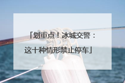 划重点！冰城交警：这十种情形禁止停车