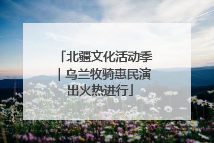 北疆文化活动季｜乌兰牧骑惠民演出火热进行