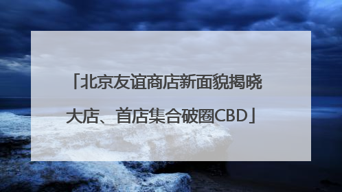 北京友谊商店新面貌揭晓 大店、首店集合破圈CBD