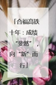 合福高铁十年：成绩“斐然”，向“新”而行