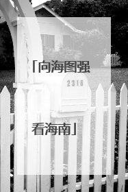 向海图强看海南