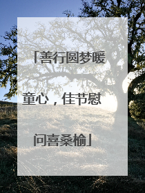 善行圆梦暖童心，佳节慰问喜桑榆