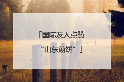 国际友人点赞“山东煎饼”