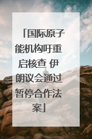 国际原子能机构吁重启核查 伊朗议会通过暂停合作法案