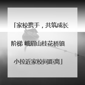 家校携手，共筑成长阶梯 峨眉山桂花桥镇小拉近家校间距离
