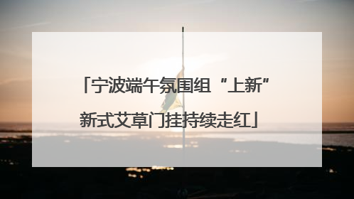 宁波端午氛围组“上新” 新式艾草门挂持续走红