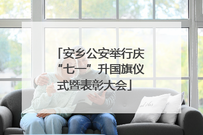 安乡公安举行庆“七一”升国旗仪式暨表彰大会
