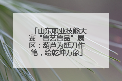 山东职业技能大赛“鲁艺鲁品”展区：葫芦为纸刀作笔，绘乾坤万象