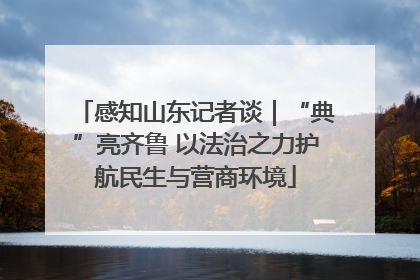 感知山东记者谈｜“典”亮齐鲁 以法治之力护航民生与营商环境