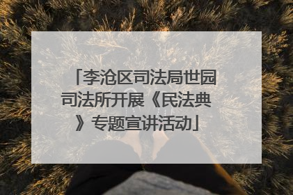 李沧区司法局世园司法所开展《民法典》专题宣讲活动