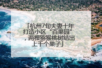 杭州7旬夫妻十年打造小区“百果园”，两棵猕猴桃树结出上千个果子