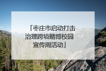 枣庄市启动打击治理跨境赌博校园宣传周活动