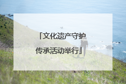 文化遗产守护传承活动举行