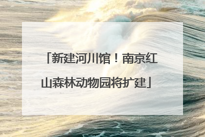 新建河川馆！南京红山森林动物园将扩建