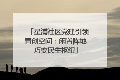 星浦社区党建引领青创空间：闲置阵地巧变民生枢纽