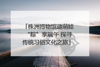 株洲博物馆邀萌娃“粽”享端午 探寻传统习俗文化之旅