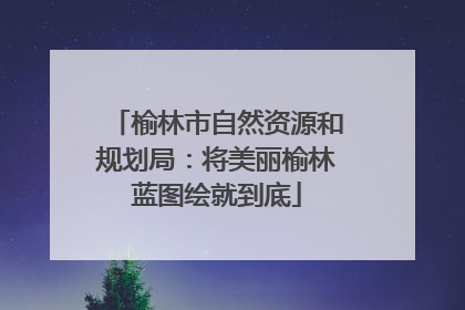 榆林市自然资源和规划局：将美丽榆林蓝图绘就到底