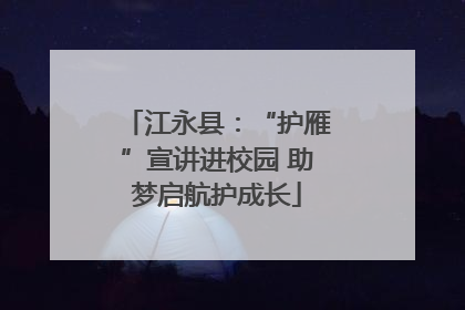 江永县：“护雁”宣讲进校园 助梦启航护成长