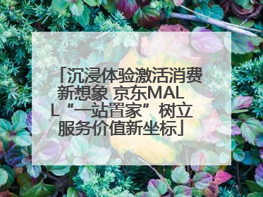 沉浸体验激活消费新想象 京东MALL“一站置家”树立服务价值新坐标