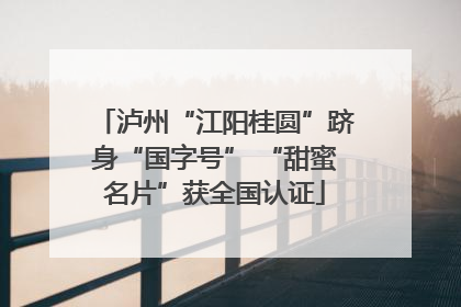 泸州“江阳桂圆”跻身“国字号” “甜蜜名片”获全国认证