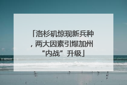 洛杉矶惊现新兵种，两大因素引爆加州“内战”升级