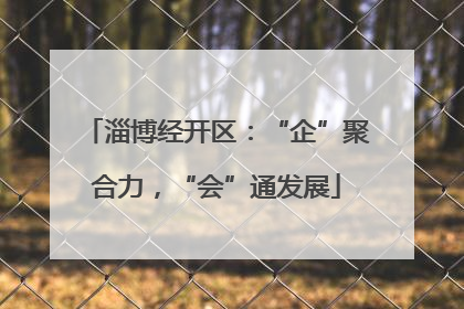 淄博经开区：“企”聚合力，“会”通发展