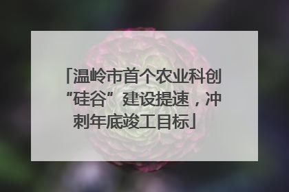 温岭市首个农业科创“硅谷”建设提速，冲刺年底竣工目标