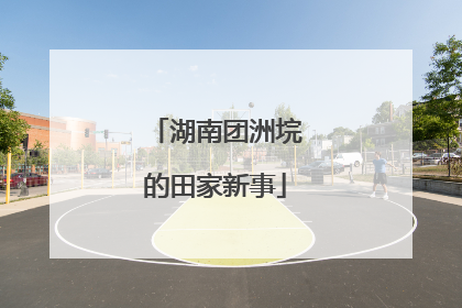 湖南团洲垸的田家新事