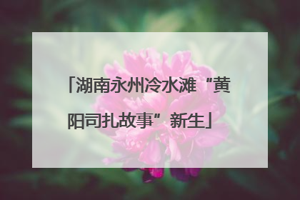 湖南永州冷水滩“黄阳司扎故事”新生