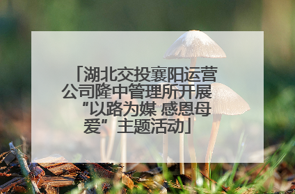 湖北交投襄阳运营公司隆中管理所开展“以路为媒 感恩母爱”主题活动