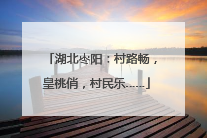 湖北枣阳：村路畅，皇桃俏，村民乐……