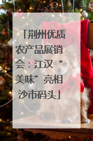 荆州优质农产品展销会：江汉“美味”亮相沙市码头