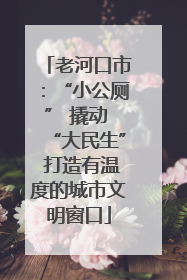 老河口市：“小公厕” 撬动 “大民生” 打造有温度的城市文明窗口